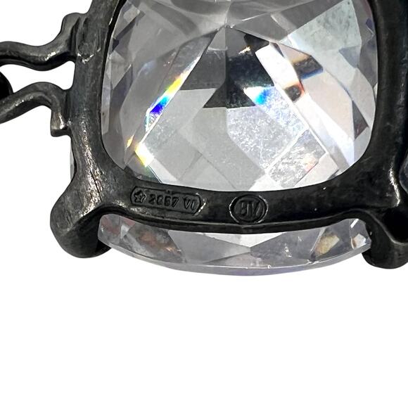 Bottega Veneta Crystal Sterling Silver Earrings - Picture 9 of 9